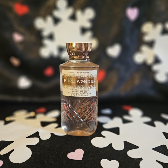 NWT Bath & Body Works Pure Wonder 3-piece Set - Gold and White - Picture 6 of 11